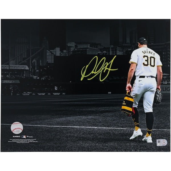 Paul Skenes Pittsburgh Pirates Autographed Fanatics Authentic 11" x 14" Walkout Spotlight Photograph - The Ballers Bank