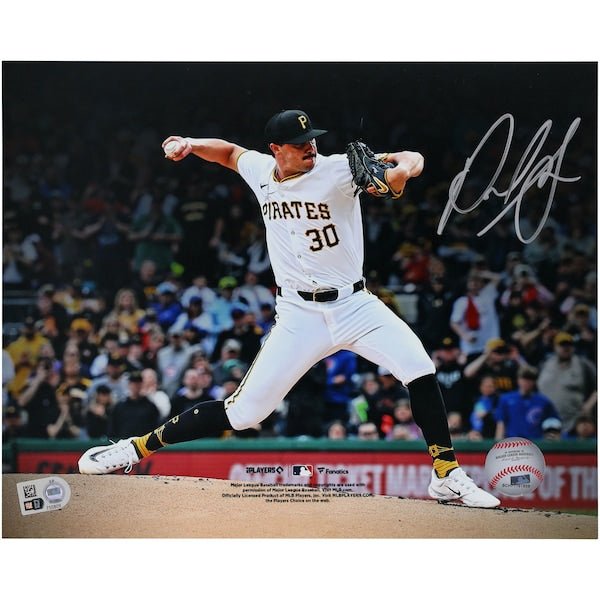 Paul Skenes Pittsburgh Pirates Autographed Fanatics Authentic 8" x 10" MLB Debut Pitching Photograph - The Ballers Bank