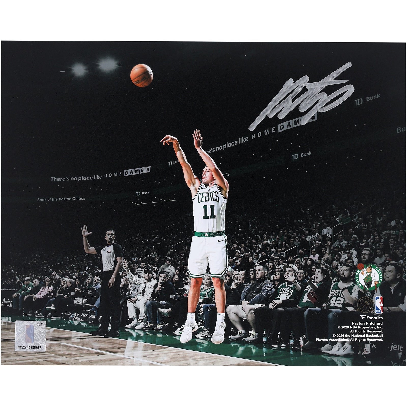 Payton Pritchard Boston Celtics Autographed Fanatics Authentic 8" x 10" Shooting Photograph - The Ballers Bank