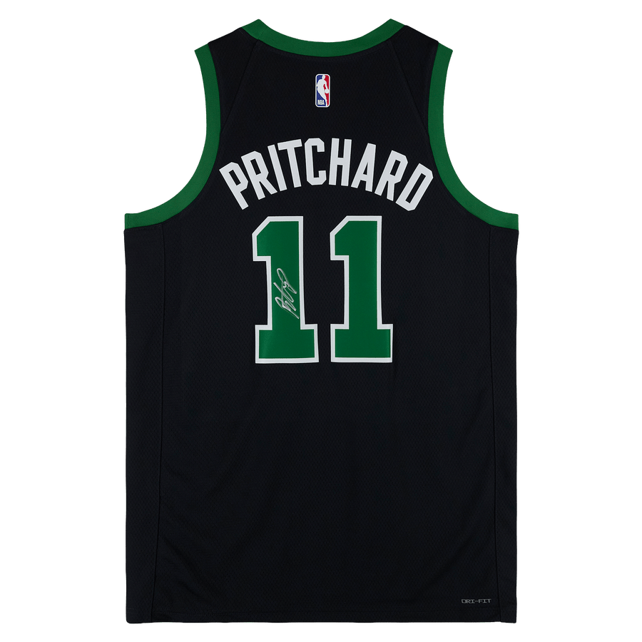 Payton Pritchard Boston Celtics Autographed Fanatics Authentic Black Jordan Brand 2025 - 26 Statement Edition Swingman Jersey - The Ballers Bank