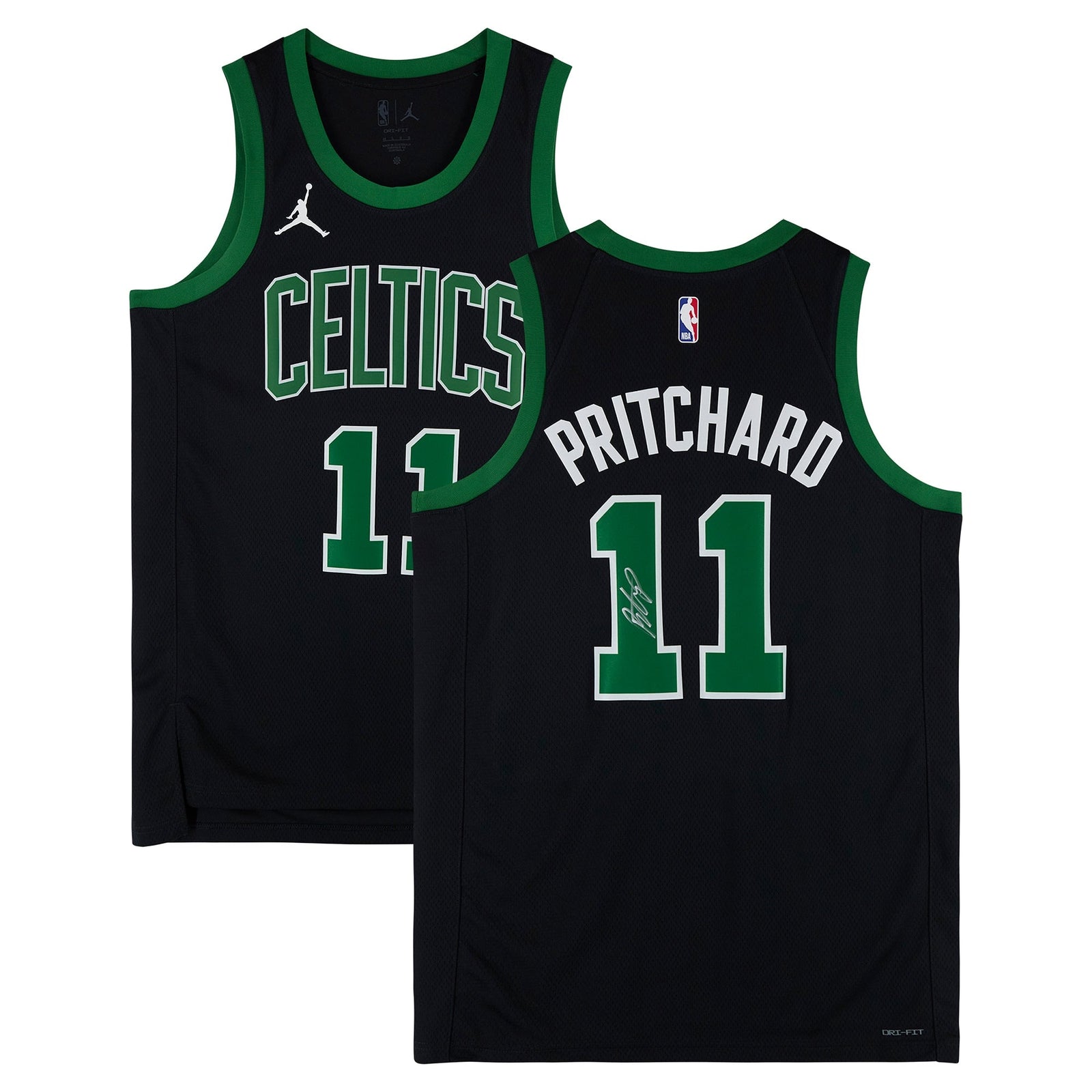 Payton Pritchard Boston Celtics Autographed Fanatics Authentic Black Jordan Brand 2025 - 26 Statement Edition Swingman Jersey - The Ballers Bank