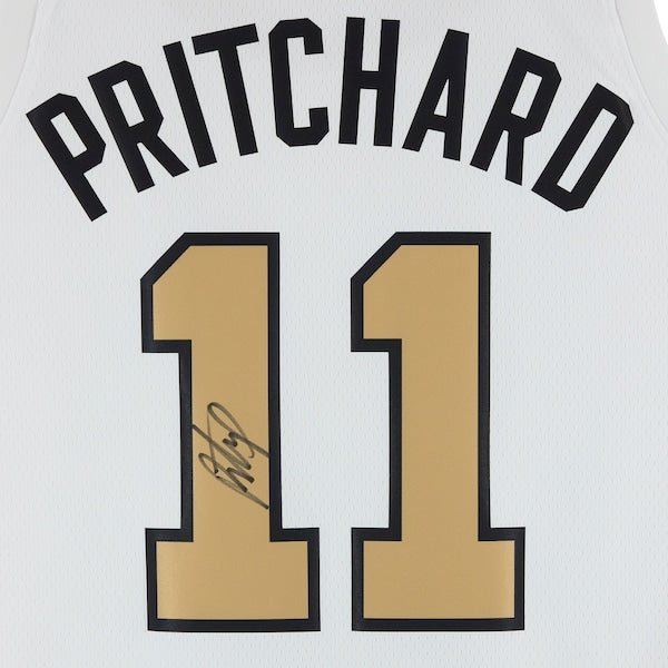 Payton Pritchard Boston Celtics Autographed Fanatics Authentic White Nike 2025 - 26 City Edition Swingman Jersey - The Ballers Bank