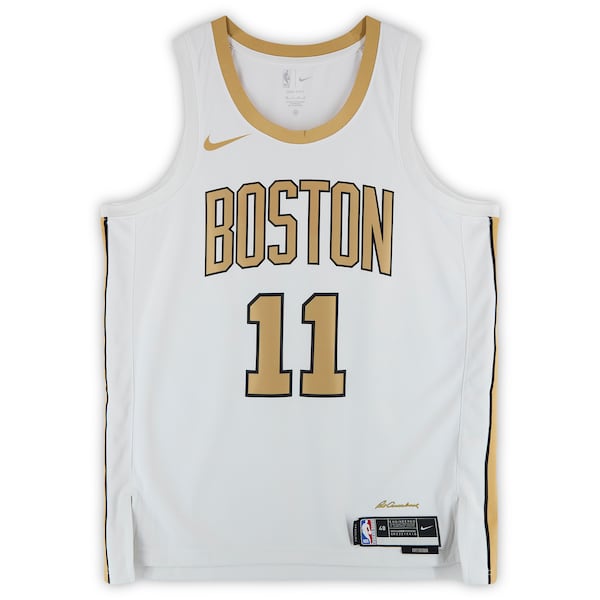 Payton Pritchard Boston Celtics Autographed Fanatics Authentic White Nike 2025 - 26 City Edition Swingman Jersey - The Ballers Bank