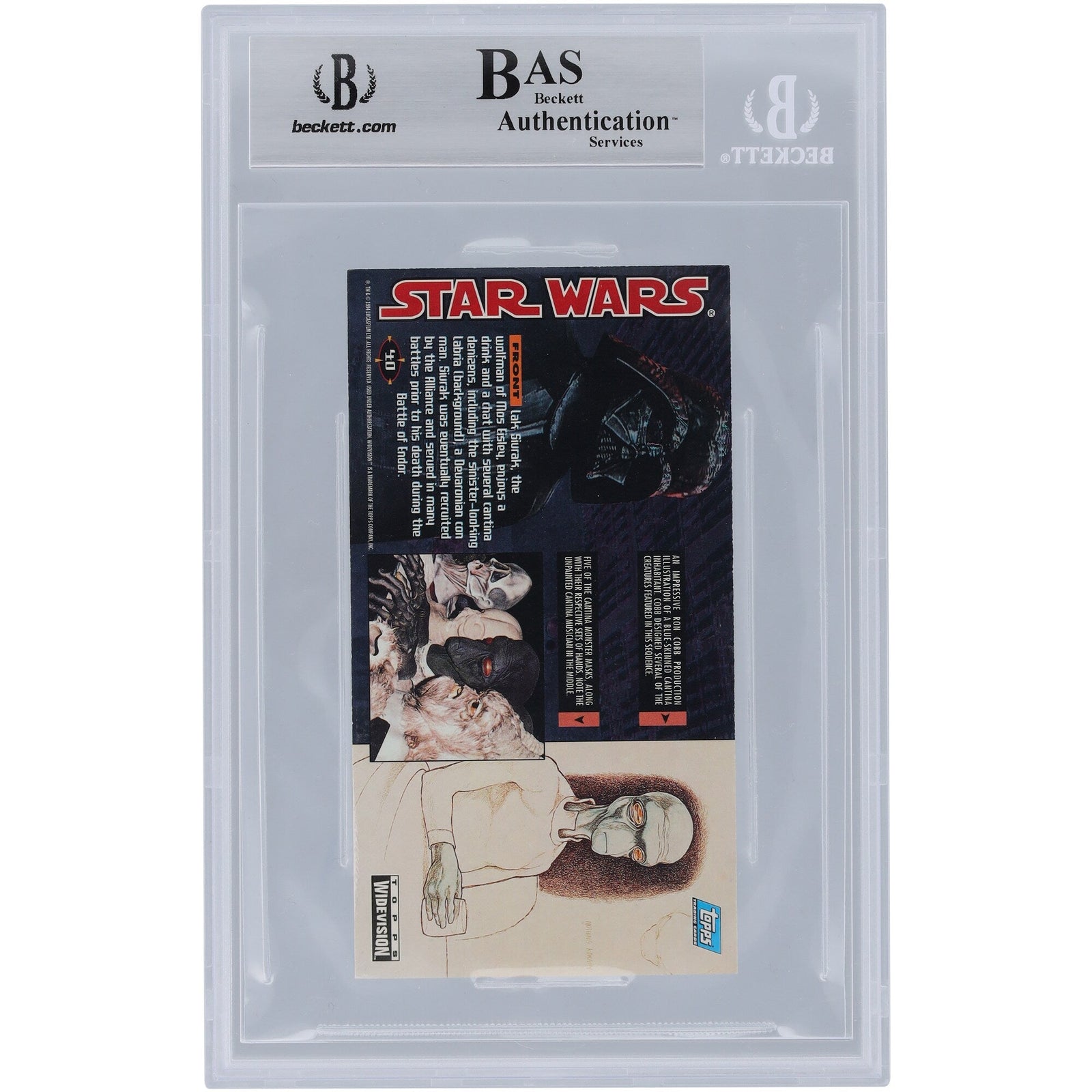 Penny McCarthy Star Wars Autographed 1995 Topps Wide Vision 40 BGS Authenticated Card - The Ballers Bank