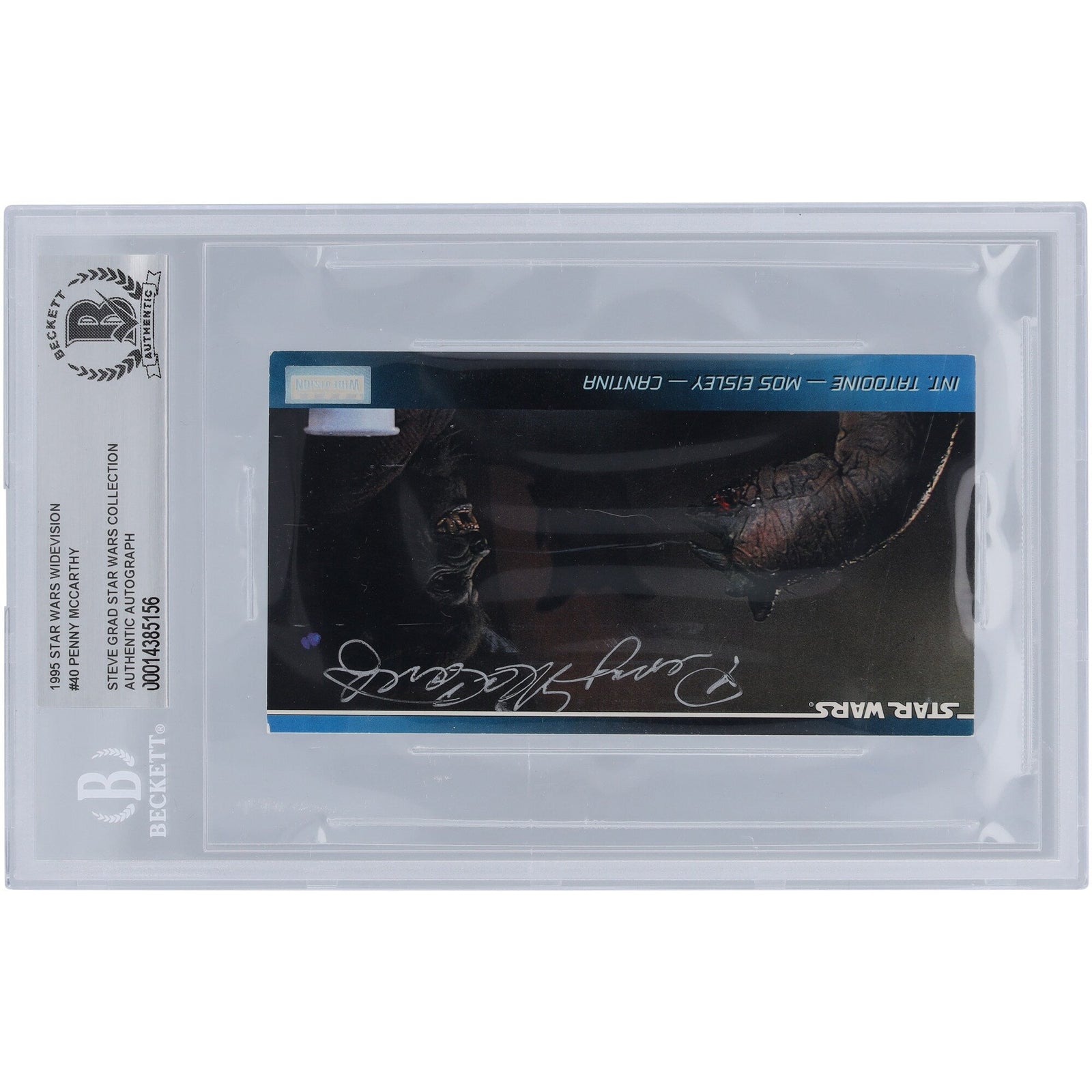 Penny McCarthy Star Wars Autographed 1995 Topps Wide Vision 40 BGS Authenticated Card - The Ballers Bank