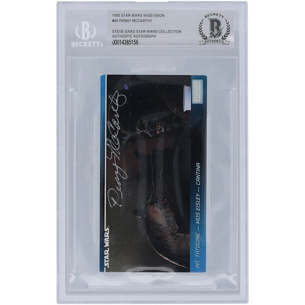 Penny McCarthy Star Wars Autographed 1995 Topps Wide Vision 40 BGS Authenticated Card - The Ballers Bank