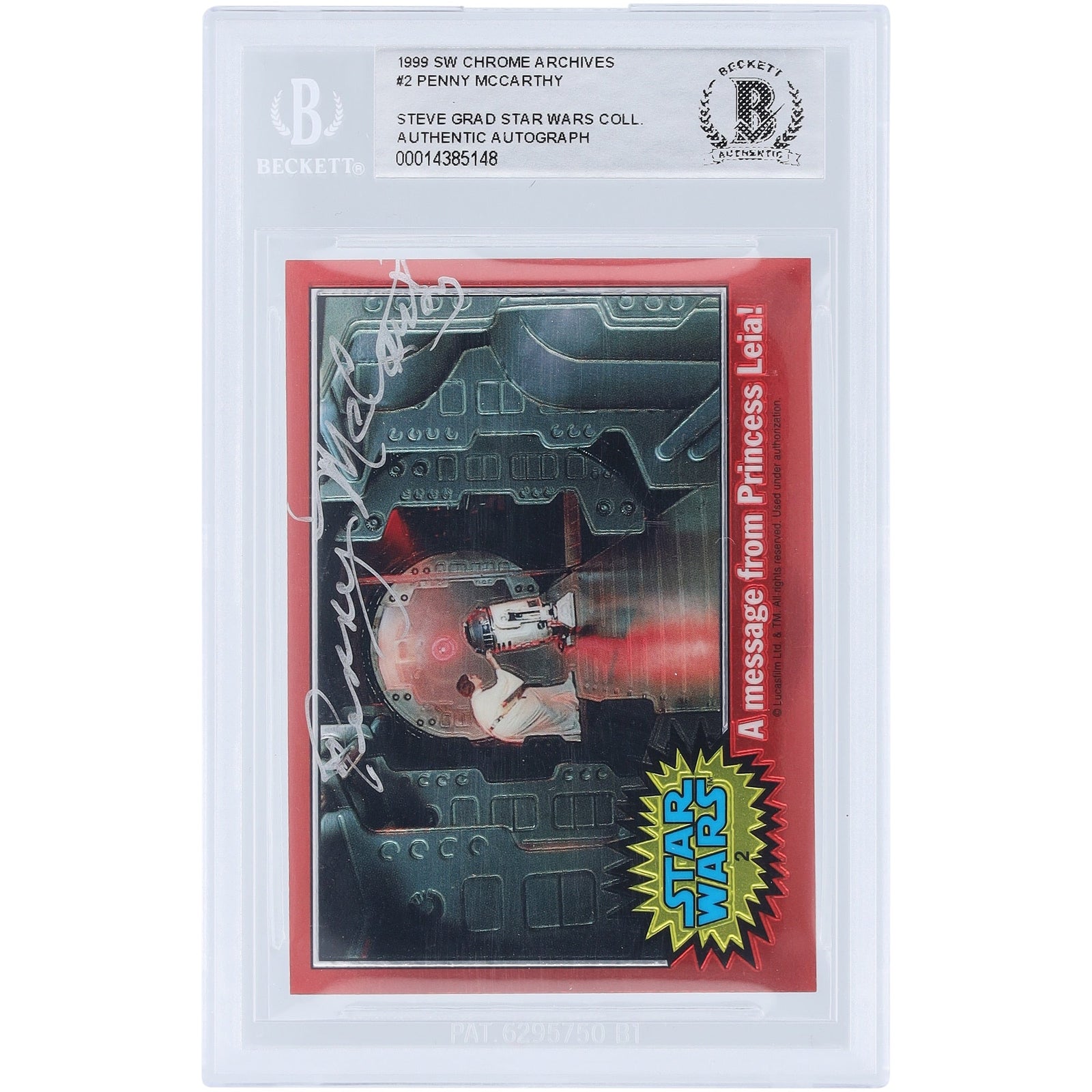 Penny McCarthy Star Wars Autographed 1999 Topps 2 BAS Authenticated Card - The Ballers Bank