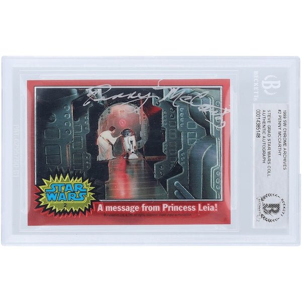 Penny McCarthy Star Wars Autographed 1999 Topps 2 BAS Authenticated Card - The Ballers Bank