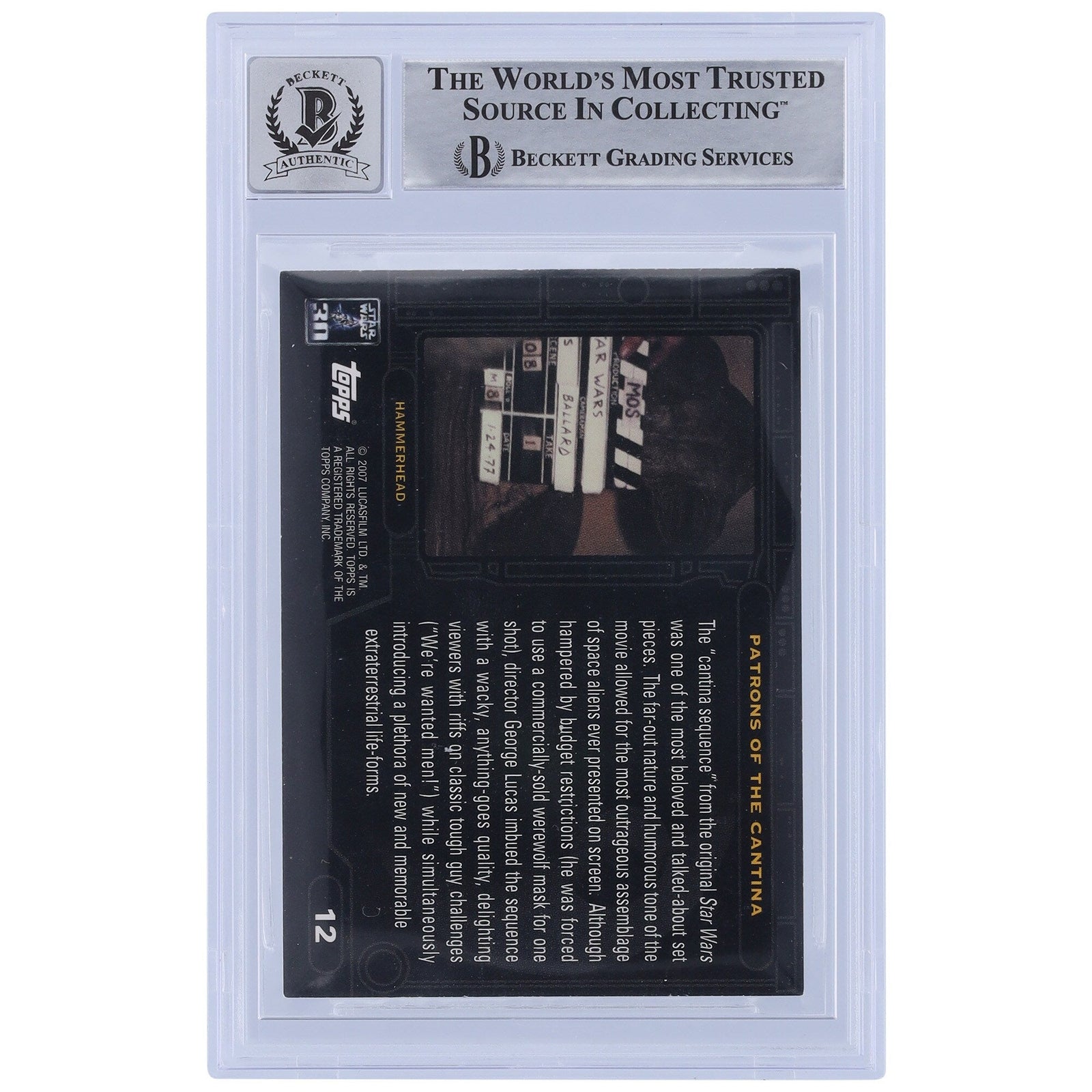 Penny McCarthy Star Wars Autographed 2007 Topps 30th Anniversary 12 BGS Authenticated 10 Card - The Ballers Bank