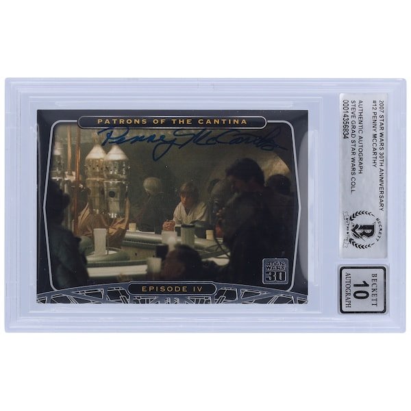 Penny McCarthy Star Wars Autographed 2007 Topps 30th Anniversary 12 BGS Authenticated 10 Card - The Ballers Bank