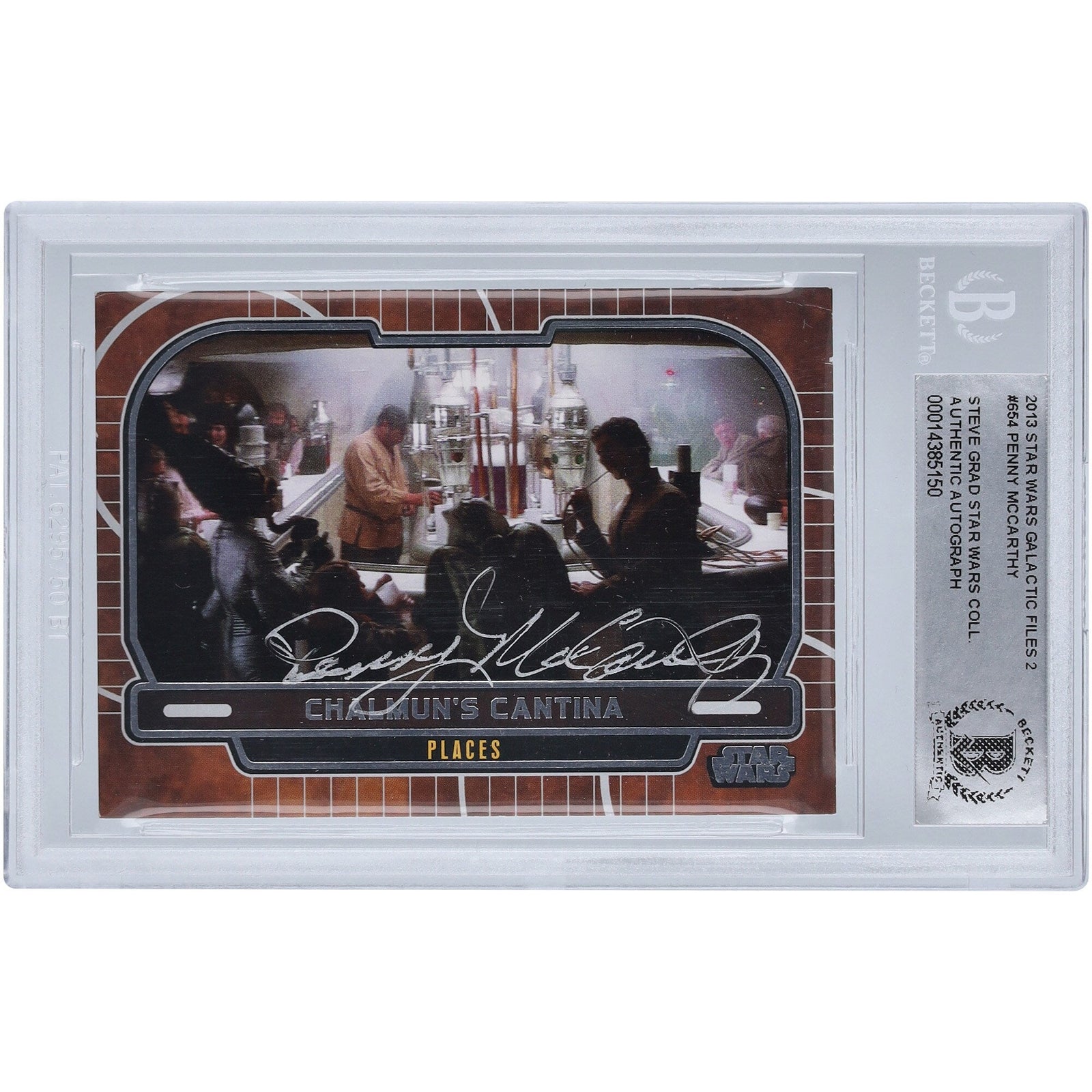Penny McCarthy Star Wars Autographed 2013 Topps 654 BAS Authenticated Card - The Ballers Bank