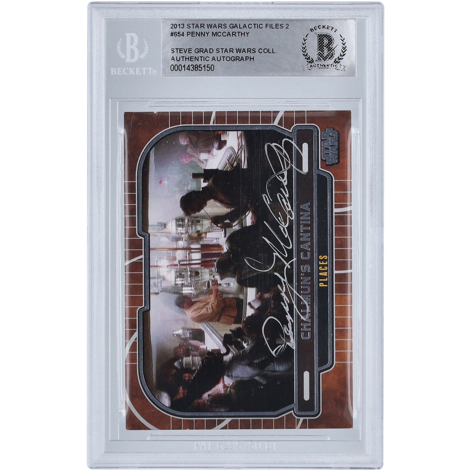 Penny McCarthy Star Wars Autographed 2013 Topps 654 BAS Authenticated Card - The Ballers Bank