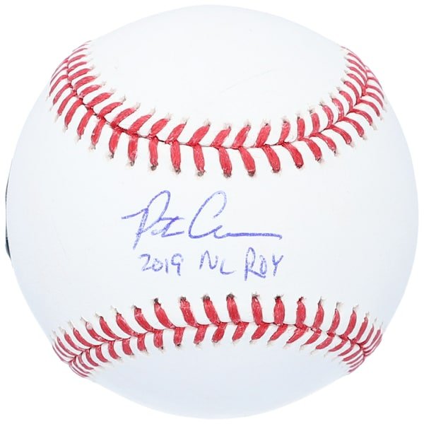 Pete Alonso New York Mets Fanatics Authentic Autographed Baseball with "19 NL ROY" Inscription - The Ballers Bank