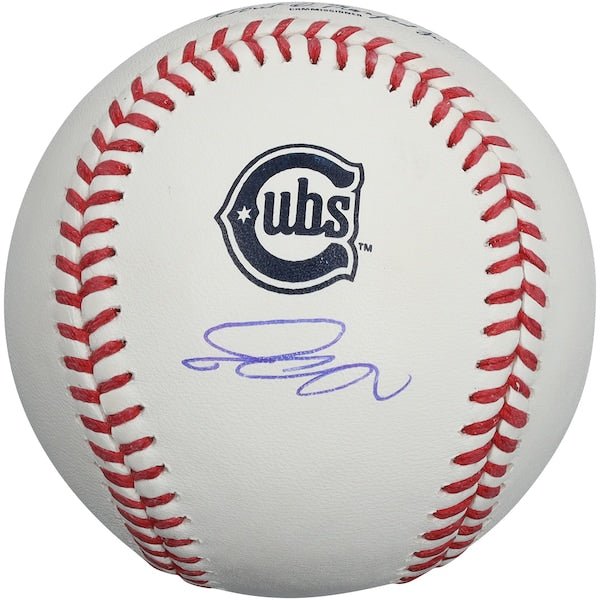 Pete Crow - Armstrong Chicago Cubs Autographed Fanatics Authentic 2025 Alternate Logo Baseball - The Ballers Bank
