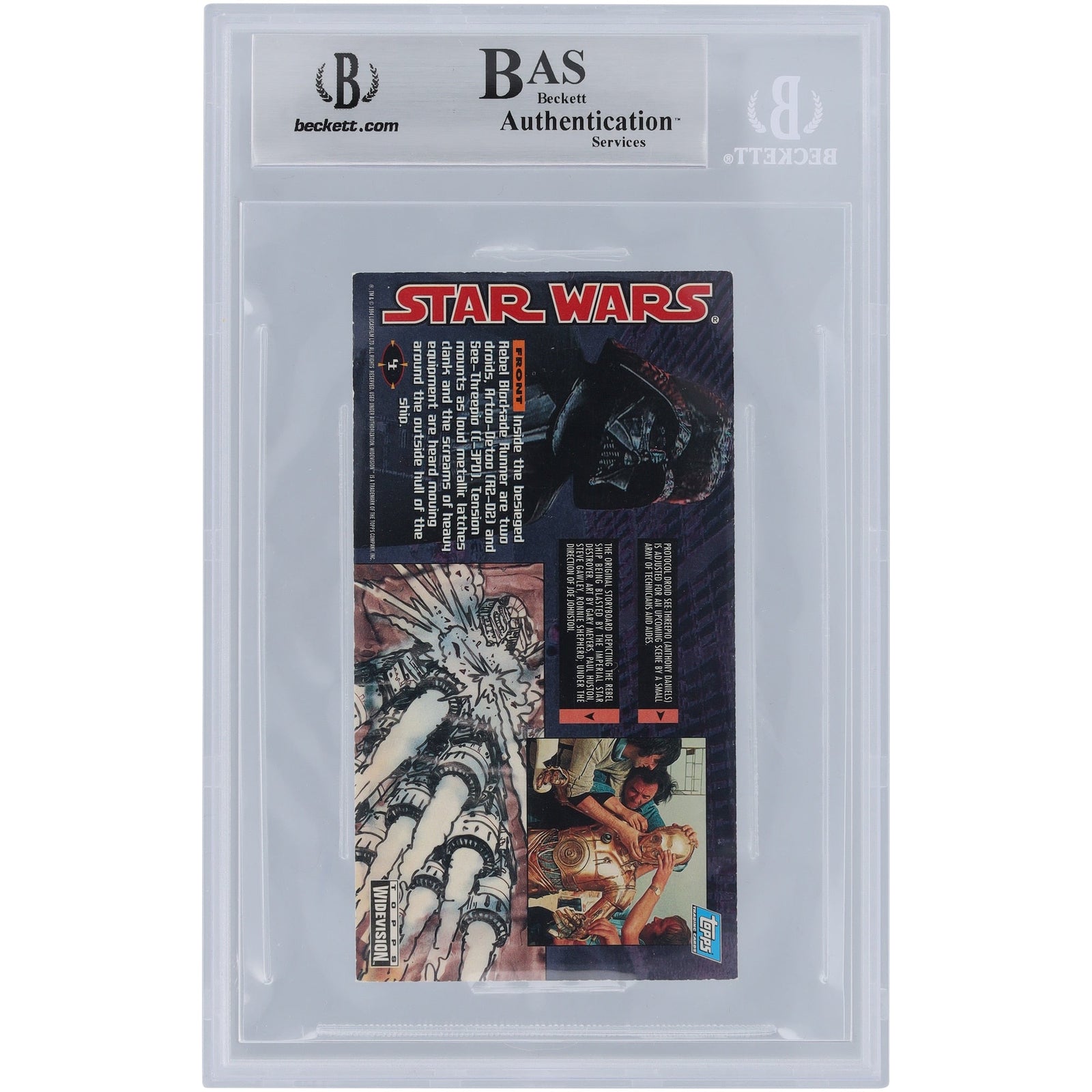 Peter MacDonald Star Wars Autographed 1995 Topps WideVision 4 BGS Authenticated Card - The Ballers Bank