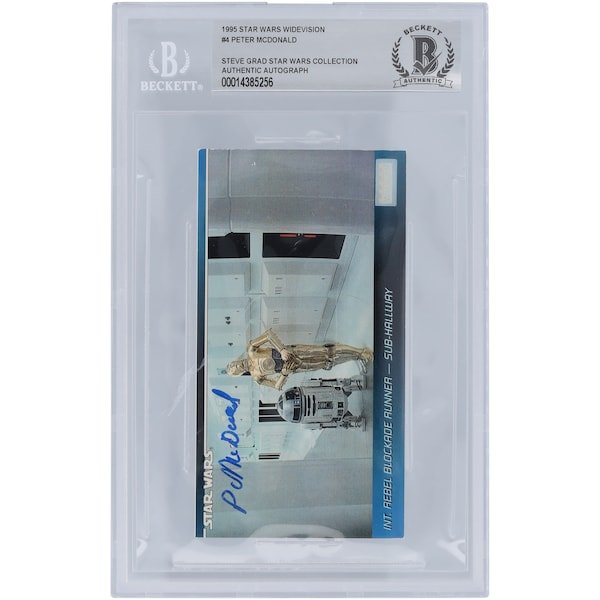 Peter MacDonald Star Wars Autographed 1995 Topps WideVision 4 BGS Authenticated Card - The Ballers Bank