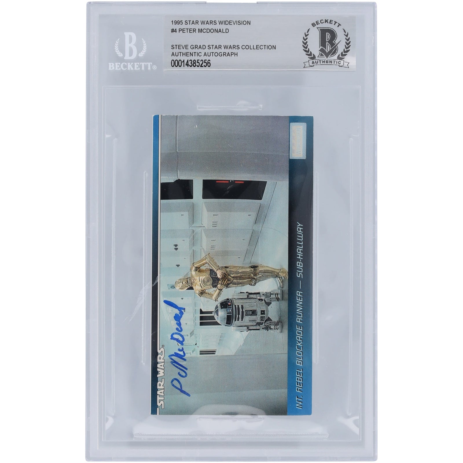 Peter MacDonald Star Wars Autographed 1995 Topps WideVision 4 BGS Authenticated Card - The Ballers Bank