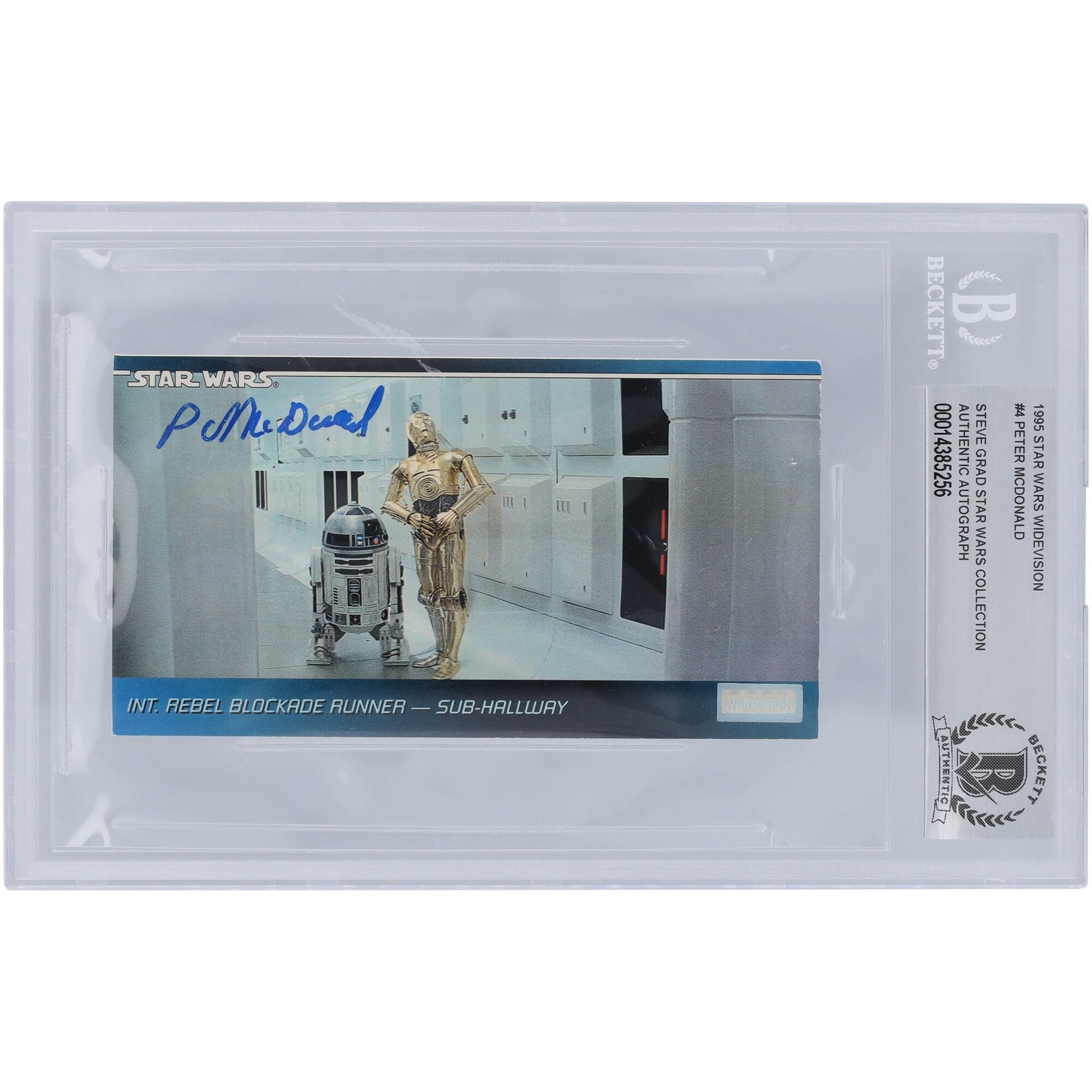 Peter MacDonald Star Wars Autographed 1995 Topps WideVision 4 BGS Authenticated Card - The Ballers Bank