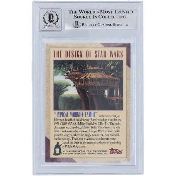 Peter Mayhew Star Wars Autographed 1993 - 95 Topps Galaxy 19 BGS Authenticated 10 Card - The Ballers Bank