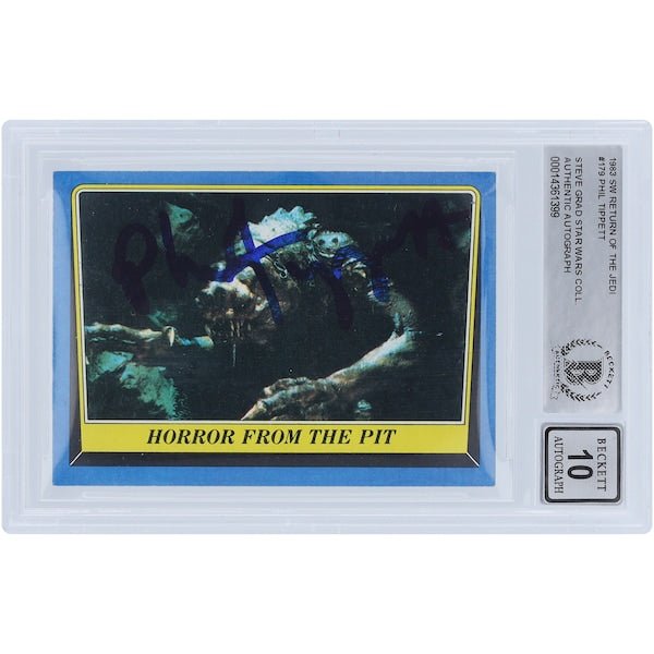 Phil Tippett Star Wars Autographed 1983 Topps Return of the Jedi 179 BAS Authenticated 10 Card - The Ballers Bank