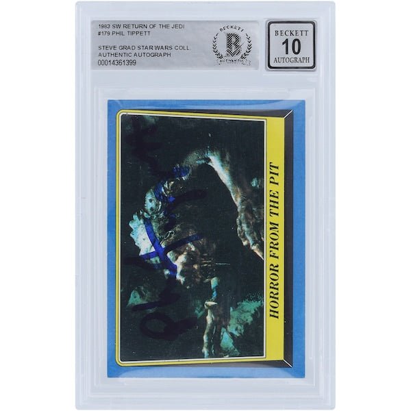 Phil Tippett Star Wars Autographed 1983 Topps Return of the Jedi 179 BAS Authenticated 10 Card - The Ballers Bank