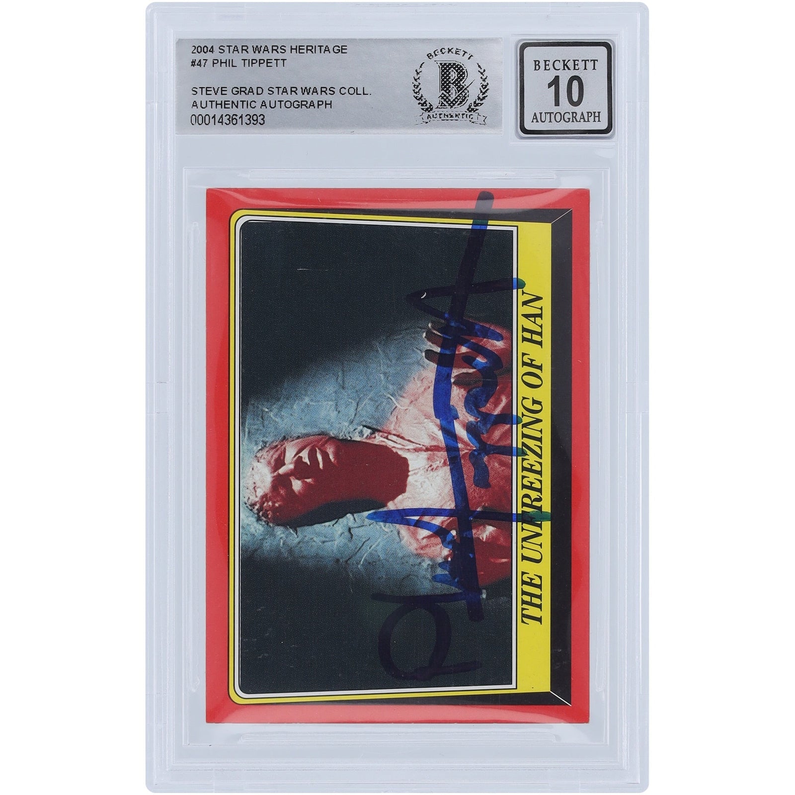 Phil Tippett Star Wars Autographed 2004 Topps Heritage 47 BAS Authenticated 10 Card - The Ballers Bank