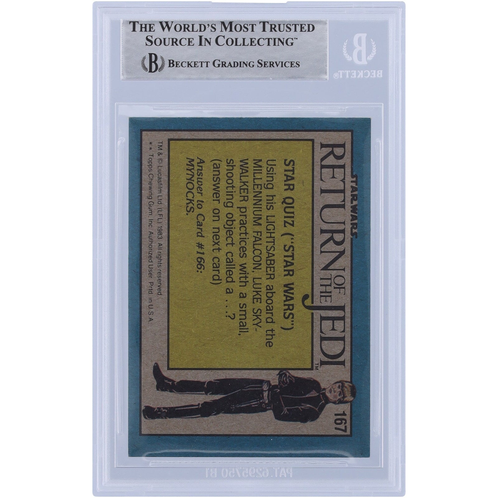 Philip Herbert Star Wars Autographed 1983 Topps Return of the Jedi 167 BGS Authenticated Card - The Ballers Bank