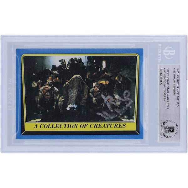 Philip Herbert Star Wars Autographed 1983 Topps Return of the Jedi 167 BGS Authenticated Card - The Ballers Bank