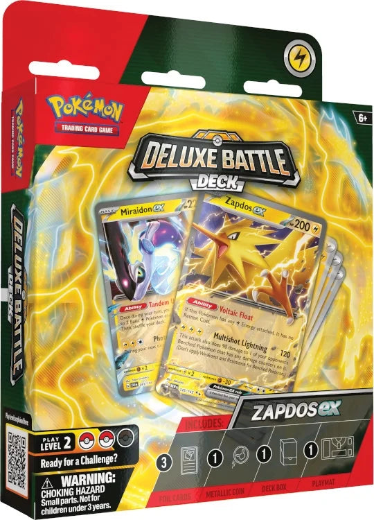 Pokemon EX Deluxe Battle Deck | Ninetales EX & Zapdos EX 6 Box Case (Ships Sealed Only)