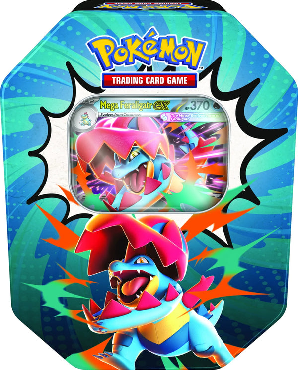 Pokemon Mega Evolution Ascended Heroes Tin | 6-Tin Case (Ships Sealed Only)