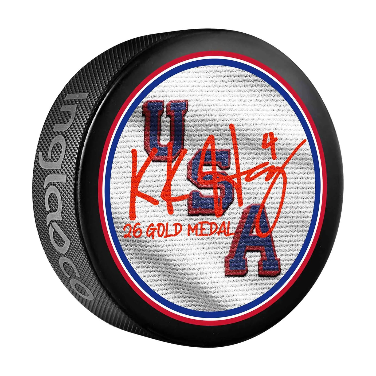 Caroline Harvey Signed Team USA 2026 Olympics Hockey Puck | Gold Medal