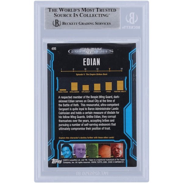 Quentin Pierre Autographed 2013 Topps Star Wars Galactic Files 2 495 BAS Authenticated Card - The Ballers Bank