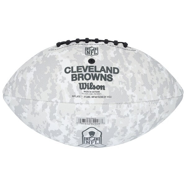 Quinshon Judkins Cleveland Browns Autographed Fanatics Authentic 2024 Salute To Service Wilson Football - The Ballers Bank