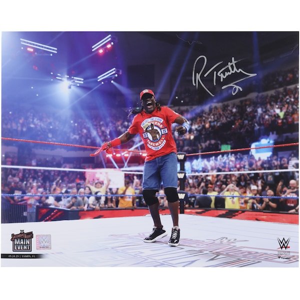 R - Truth WWE Autographed Fanatics Authentic 16" x 20" Ron Cena In - Ring Entrance Photograph - The Ballers Bank