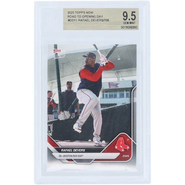 Rafael Devers Boston Red Sox 2025 Topps Now Road to Opening Day OD - 11 BGS Authenticated 9.5 Card - The Ballers Bank