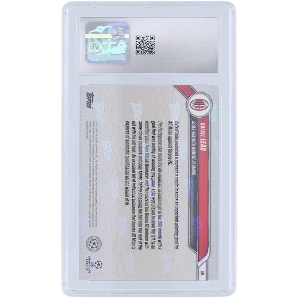 Rafael Leão AC Milan 2025 Topps Now Seals Win With Moment of Magic 81 CGC Authenticated 10 Card - The Ballers Bank