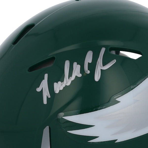 Randall Cunningham Philadelphia Eagles Autographed Fanatics Authentic Riddell Throwback 1974 - 95 Speed Mini Helmet - The Ballers Bank