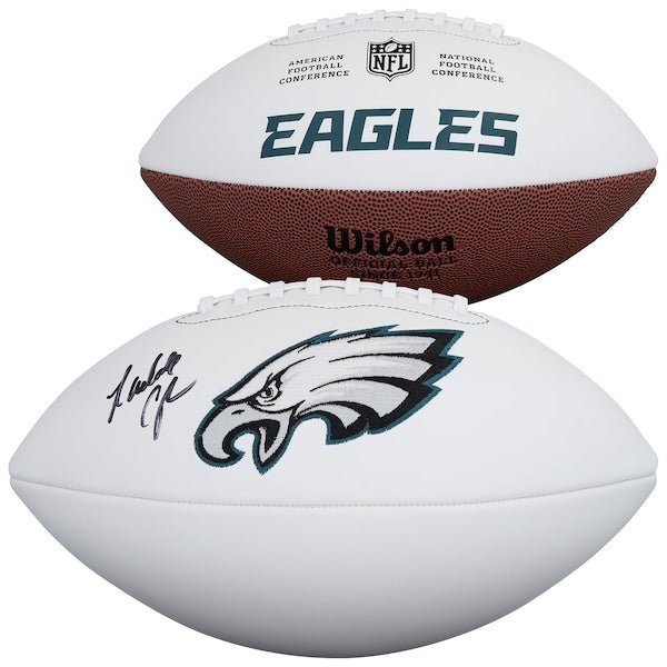 Randall Cunningham Philadelphia Eagles Autographed Fanatics Authentic Wilson White Panel Football - The Ballers Bank