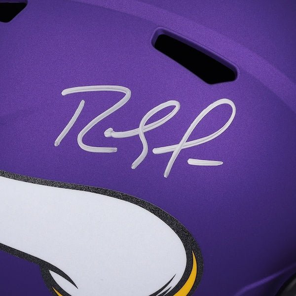 Randy Moss Minnesota Vikings Autographed Fanatics Authentic Speed Replica Helmet - The Ballers Bank