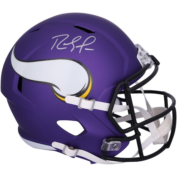 Randy Moss Minnesota Vikings Autographed Fanatics Authentic Speed Replica Helmet - The Ballers Bank