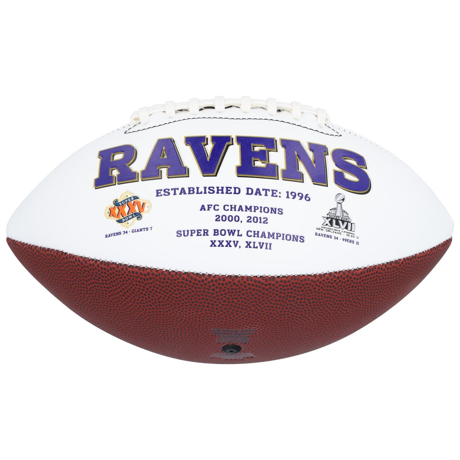 Rashod Bateman Baltimore Ravens Autographed Fanatics Authentic Jardin White Panel Football - The Ballers Bank