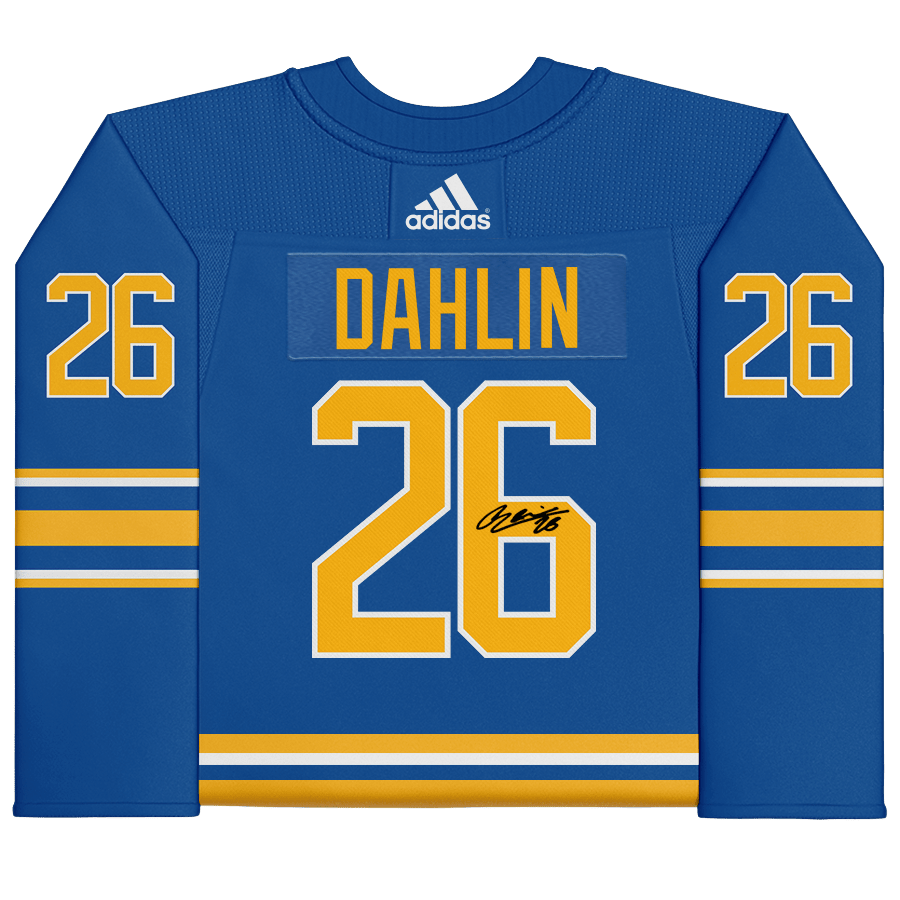 Rasmus Dahlin Buffalo Sabres Fanatics Authentic Autographed adidas 2020 Model Authentic Jersey - Royal - The Ballers Bank