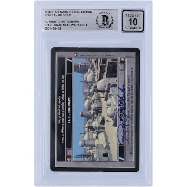 Ray Gilberti Star Wars Autographed 1998 CCG Special Edition 270 BGS Authenticated 10 Card - The Ballers Bank