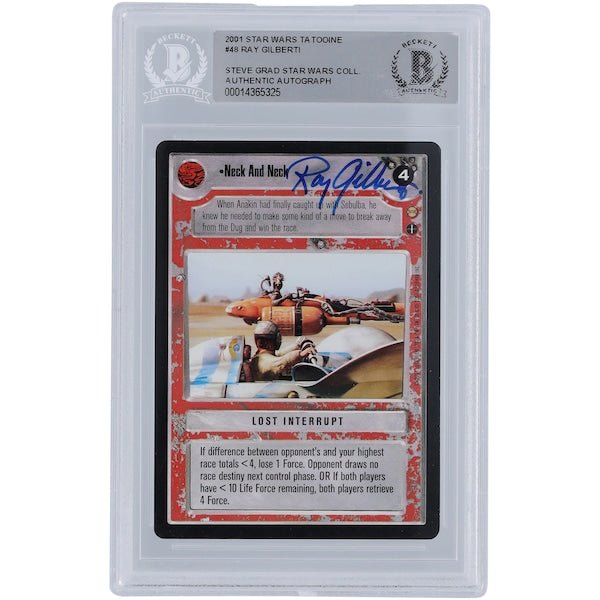 Ray Gilberti Star Wars Autographed 2001 CCG Tatooine 48 BGS Authenticated Card - The Ballers Bank