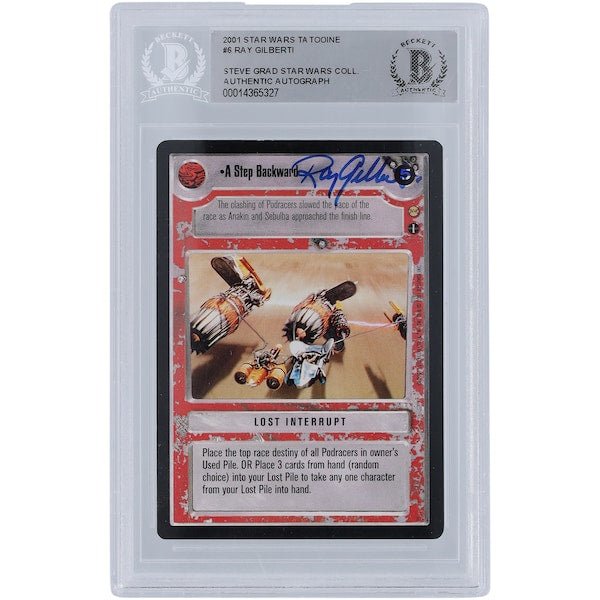 Ray Gilberti Star Wars Autographed 2001 CCG Tatooine 6 BGS Authenticated Card - The Ballers Bank