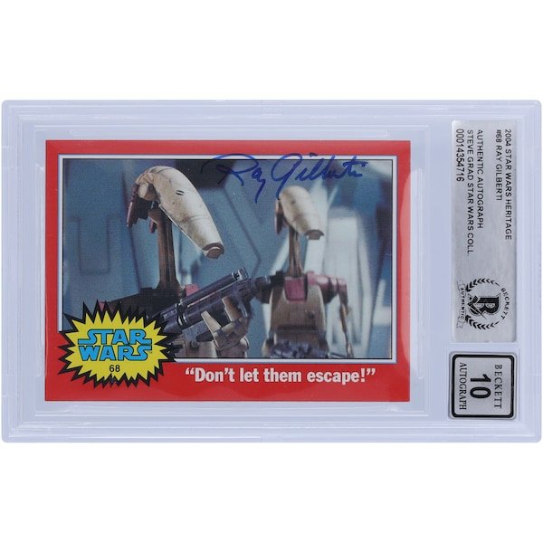 Ray Gilberti Star Wars Autographed 2004 Topps Heritage 68 BGS Authenticated 10 Card - The Ballers Bank