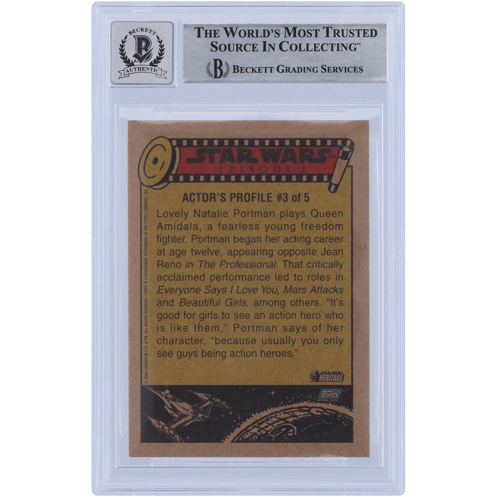 Ray Gilberti Star Wars Autographed 2004 Topps Heritage 81 BGS Authenticated 10 Card - The Ballers Bank