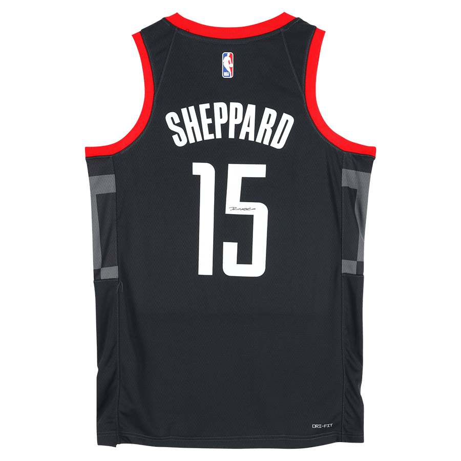 Reed Sheppard Houston Rockets Autographed Fanatics Authentic Black Jumpman Statement Edition Swingman Jersey - The Ballers Bank