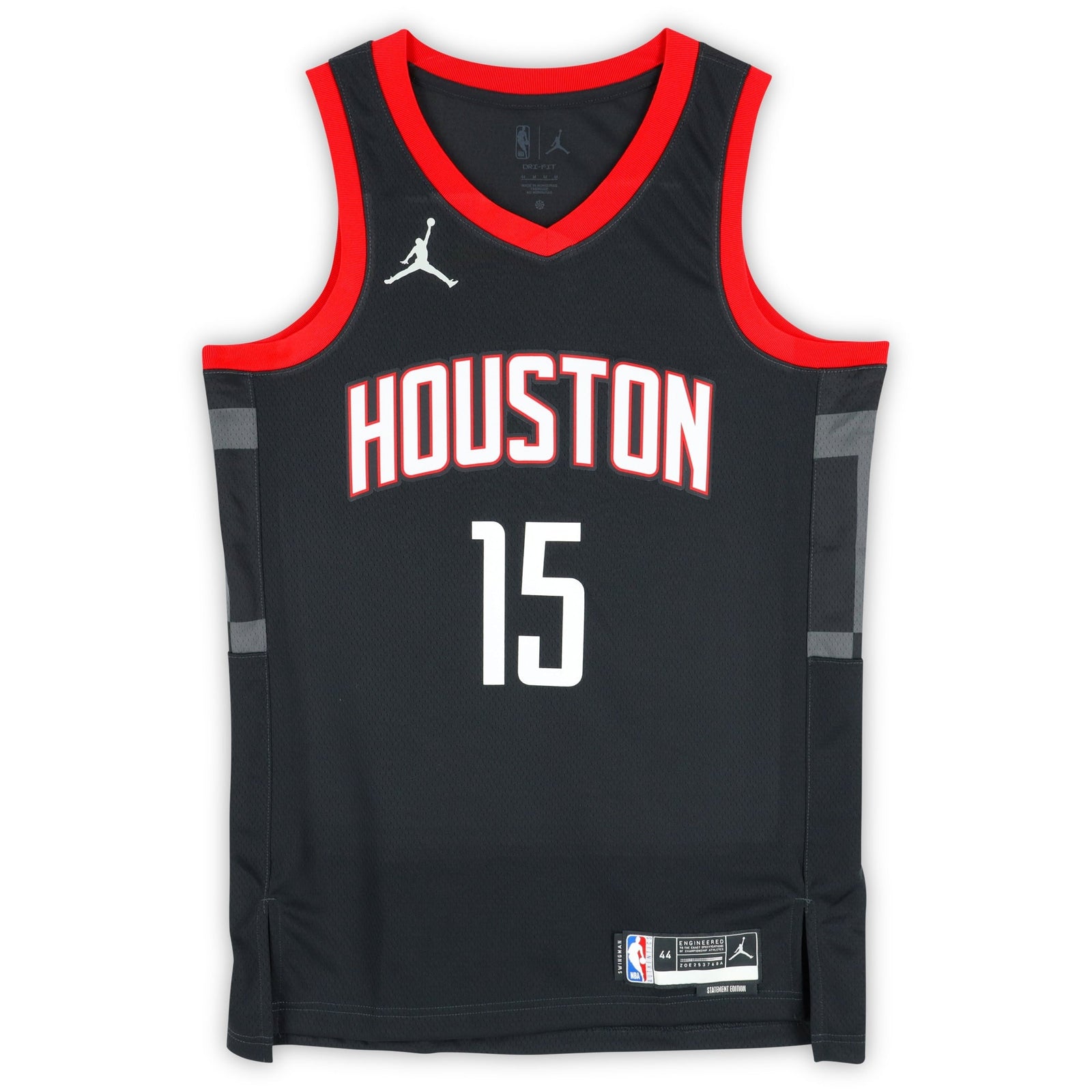 Reed Sheppard Houston Rockets Autographed Fanatics Authentic Black Jumpman Statement Edition Swingman Jersey - The Ballers Bank