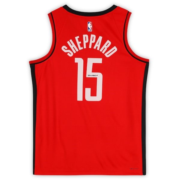 Reed Sheppard Houston Rockets Autographed Fanatics Authentic Red Nike Icon Swingman Jersey - The Ballers Bank
